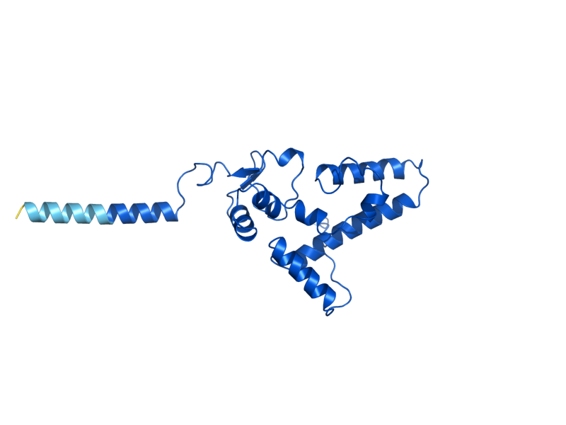 AlphaFold predicted structure of RPS9A