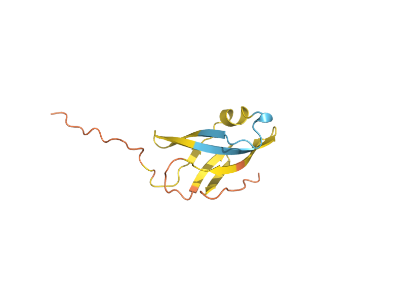 AlphaFold predicted structure of YPR096C