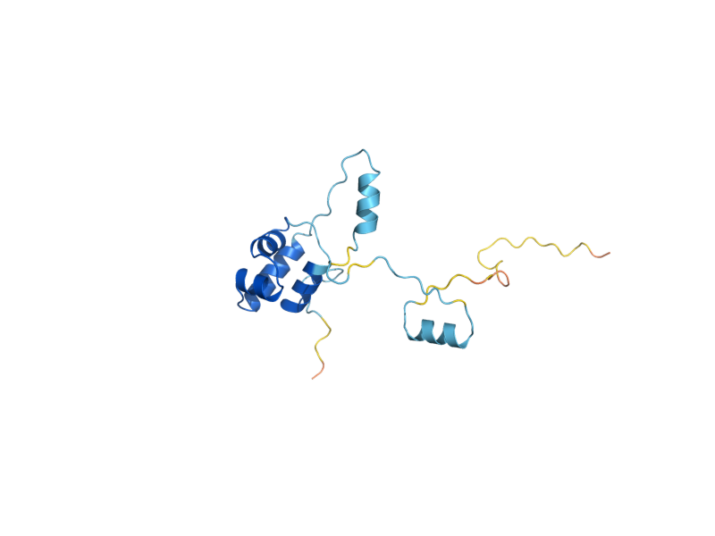 AlphaFold predicted structure of MBF1