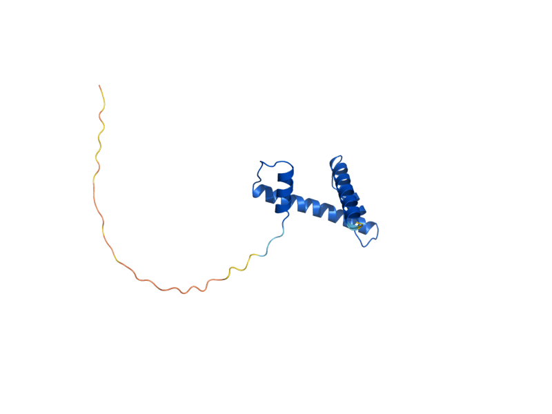 AlphaFold predicted structure of HTB1