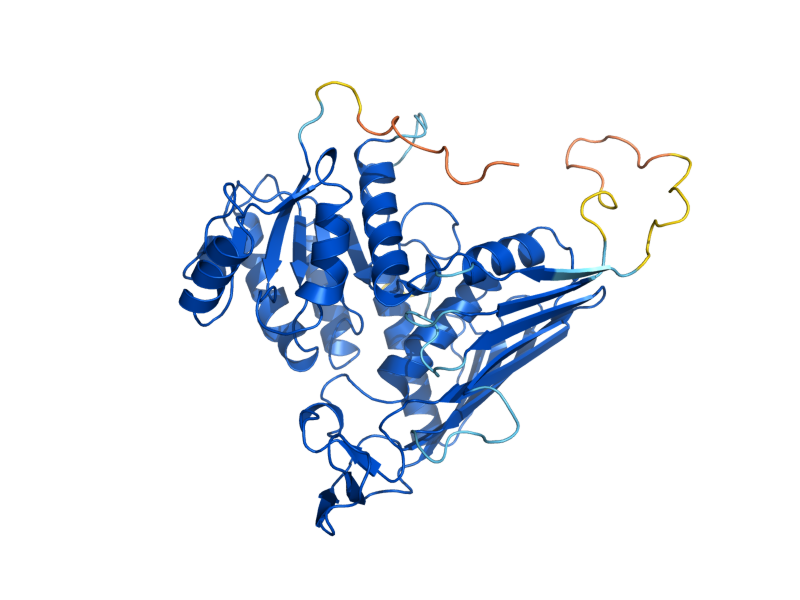 AlphaFold predicted structure of GAL80
