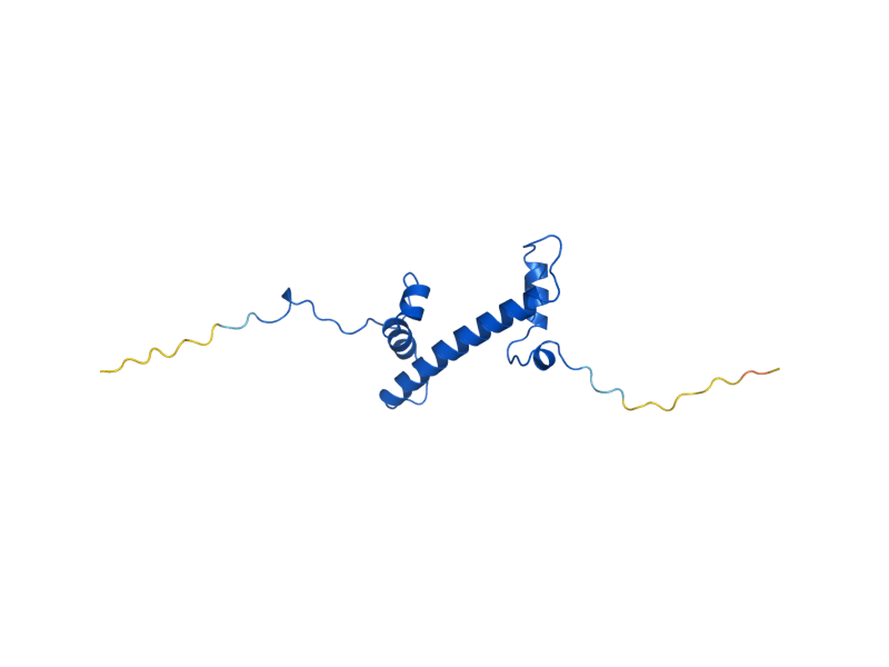 AlphaFold predicted structure of HTA1