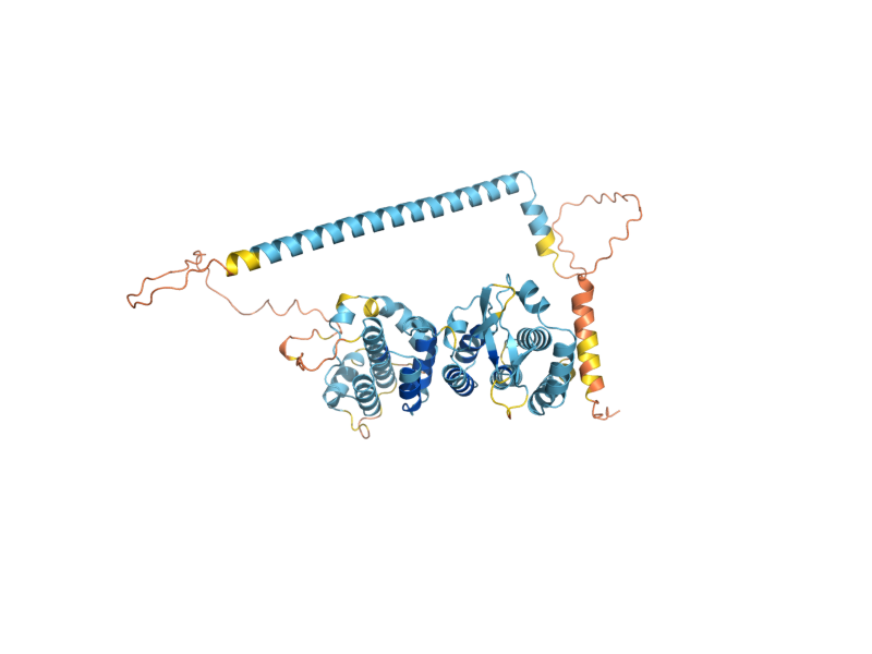 AlphaFold predicted structure of PET494