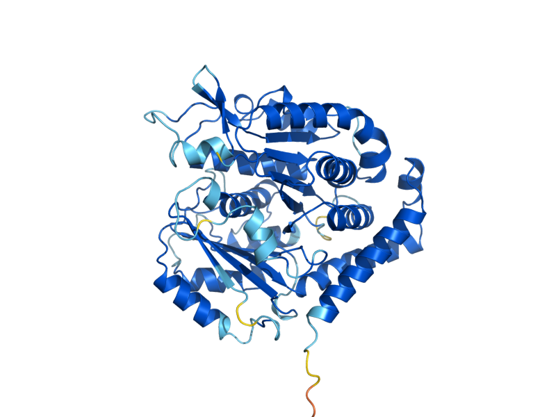 AlphaFold predicted structure of TUB3