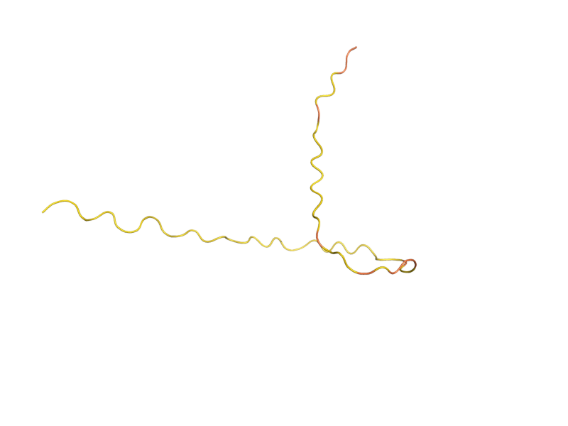 AlphaFold predicted structure of YHR073W-A