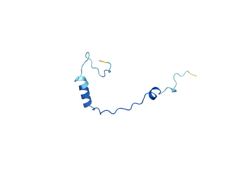AlphaFold predicted structure of RPS30A