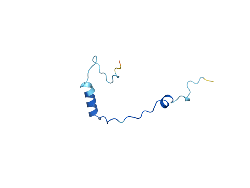AlphaFold predicted structure of RPS30B