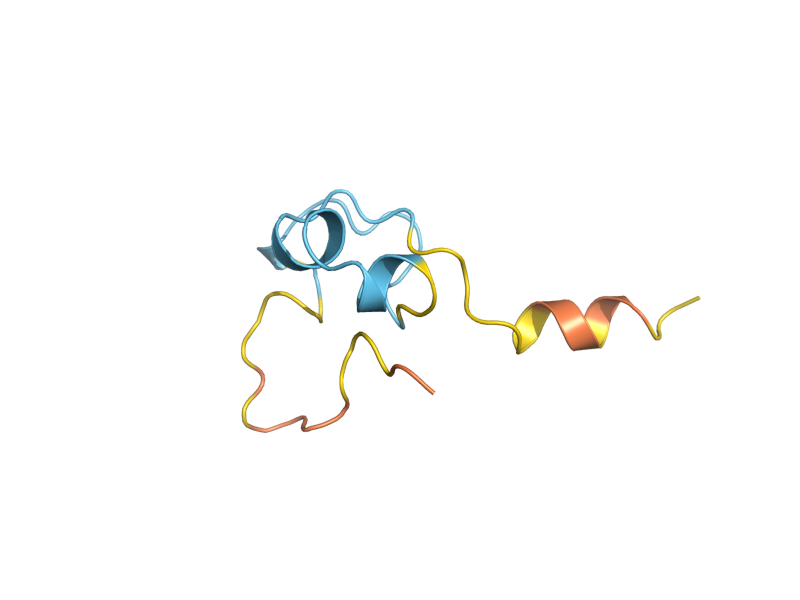 AlphaFold predicted structure of CUP1-1
