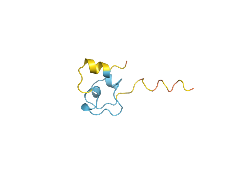 AlphaFold predicted structure of CUP1-2