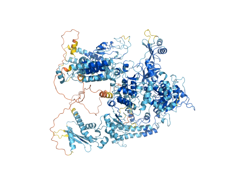 AlphaFold predicted structure of RPA190