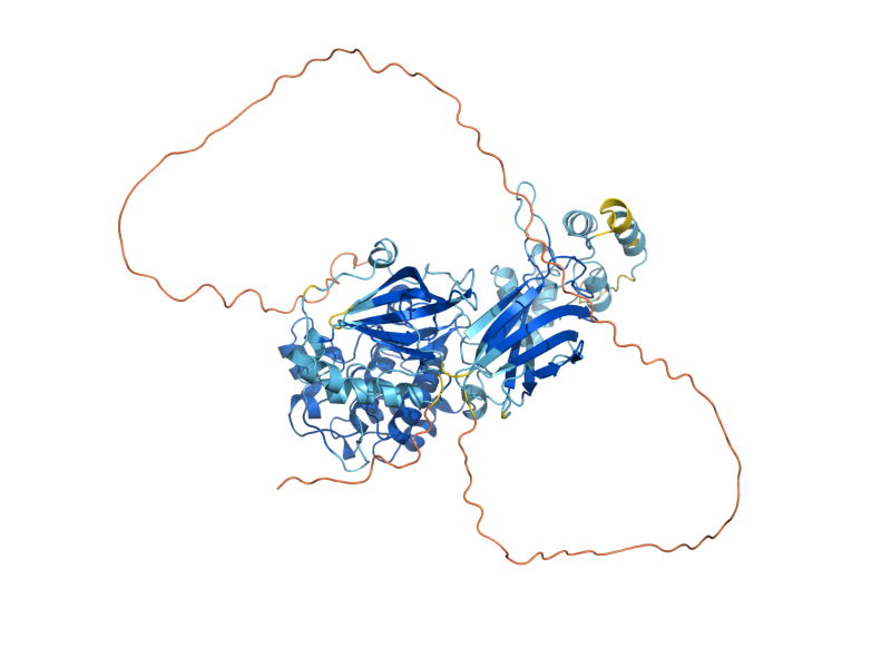 AlphaFold predicted structure of YPK1