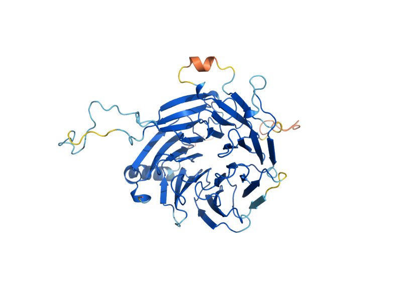 AlphaFold predicted structure of MSI1