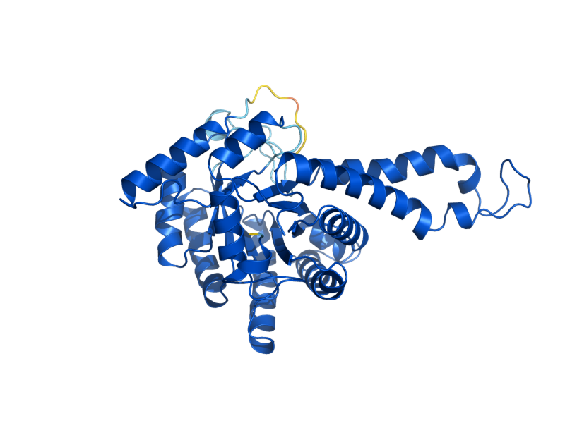 AlphaFold predicted structure of FBA1