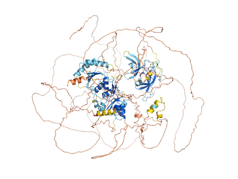 AlphaFold predicted structure of RAD9