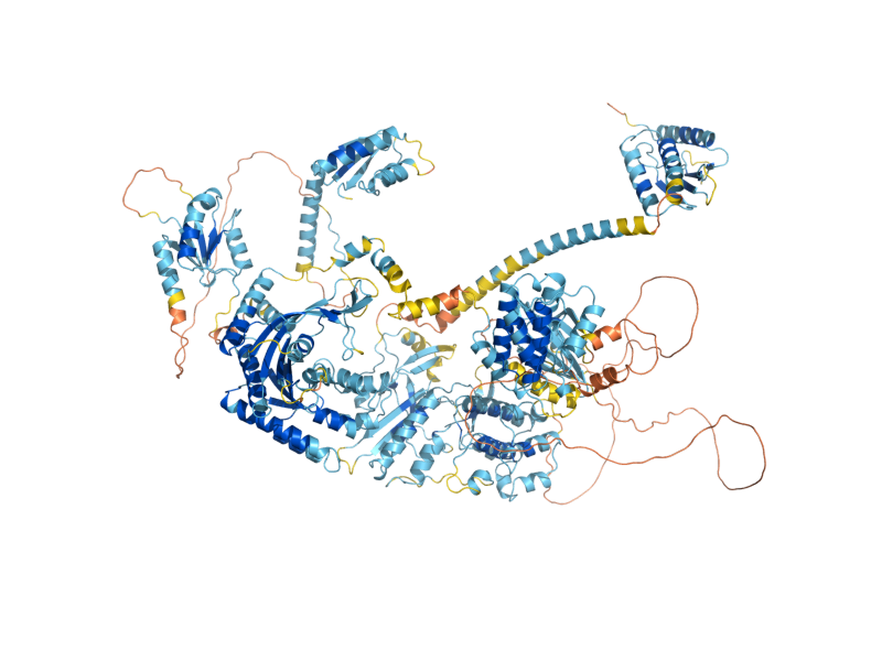 AlphaFold predicted structure of GCN2