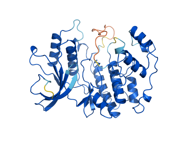 AlphaFold predicted structure of FUS3