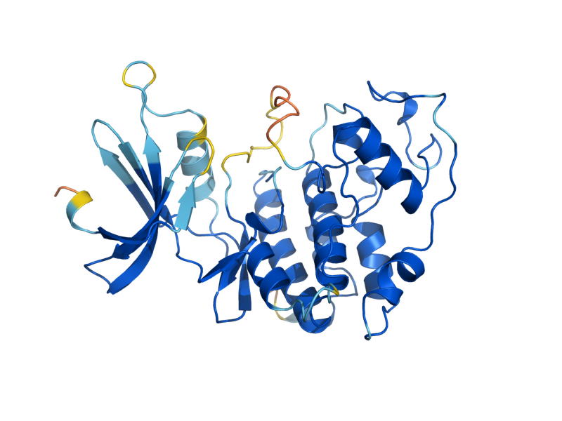 AlphaFold predicted structure of PHO85