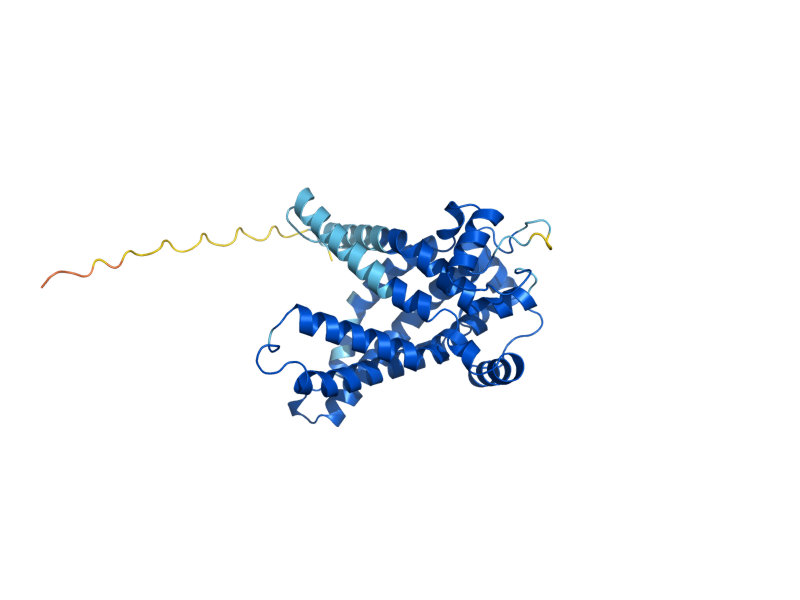 AlphaFold predicted structure of PET9