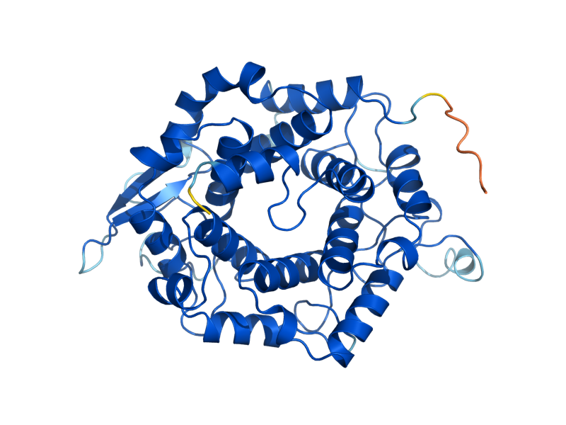AlphaFold predicted structure of CDC43