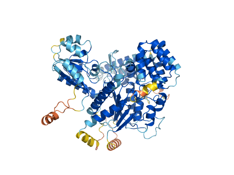 AlphaFold predicted structure of VPS33