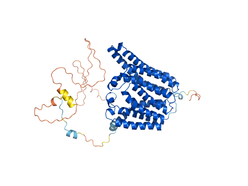 AlphaFold predicted structure of COX10