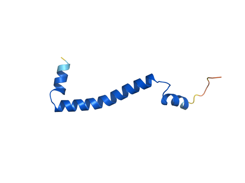 AlphaFold predicted structure of QCR9