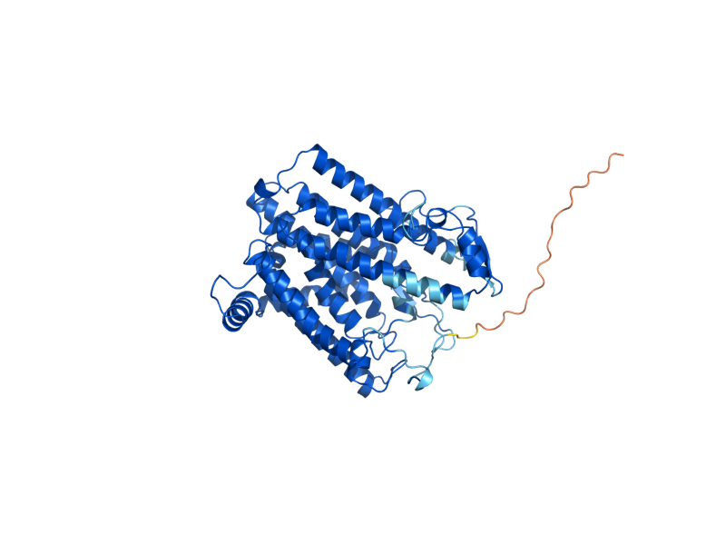 AlphaFold predicted structure of ERG4
