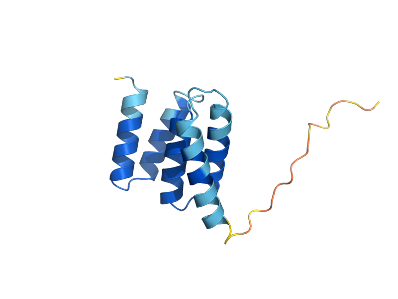 AlphaFold predicted structure of TAH1