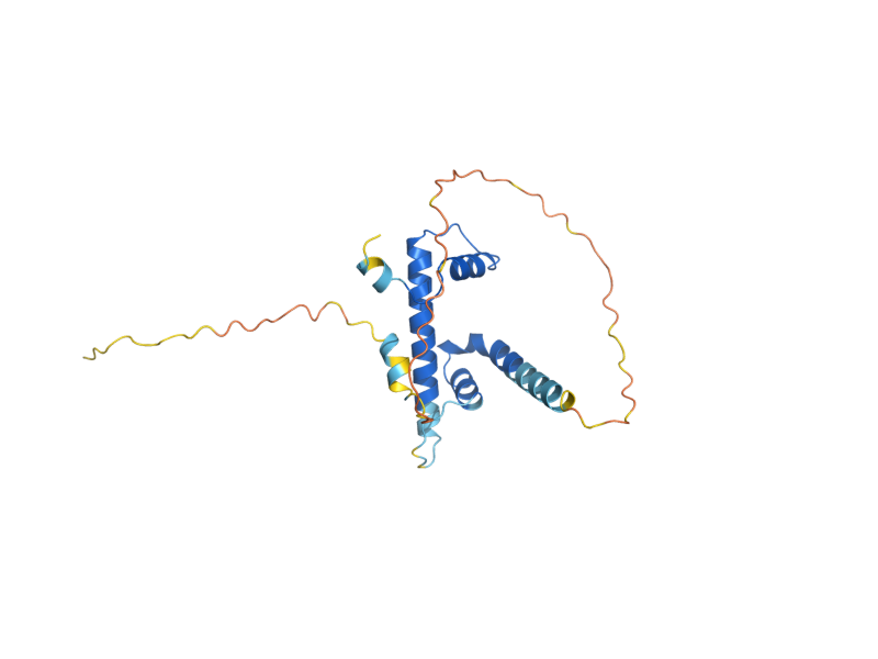 AlphaFold predicted structure of DPB3