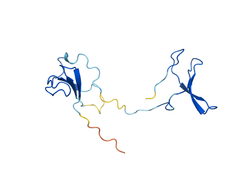 AlphaFold predicted structure of RPB9