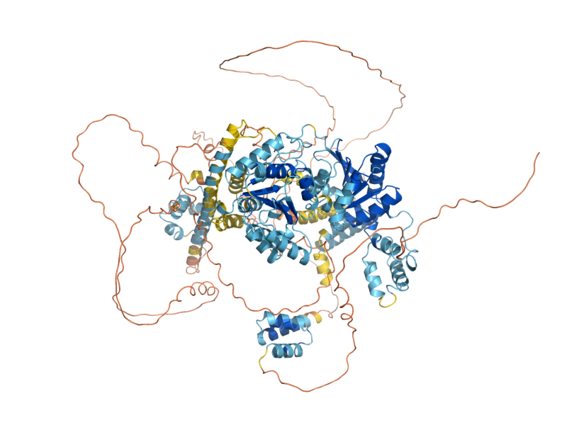 AlphaFold predicted structure of FUN30