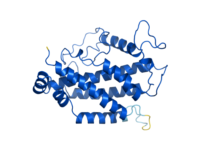 AlphaFold predicted structure of ARO7