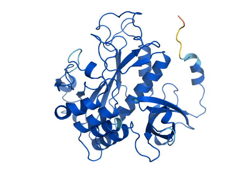 AlphaFold predicted structure of GLN1