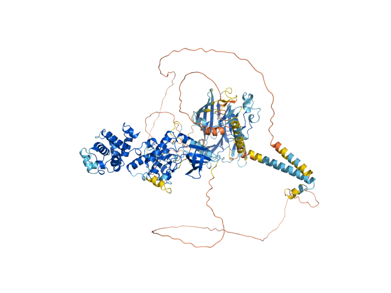 AlphaFold predicted structure of IRE1