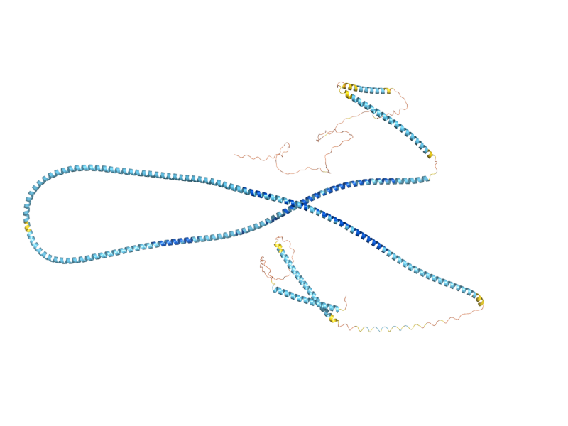 AlphaFold predicted structure of SPC110