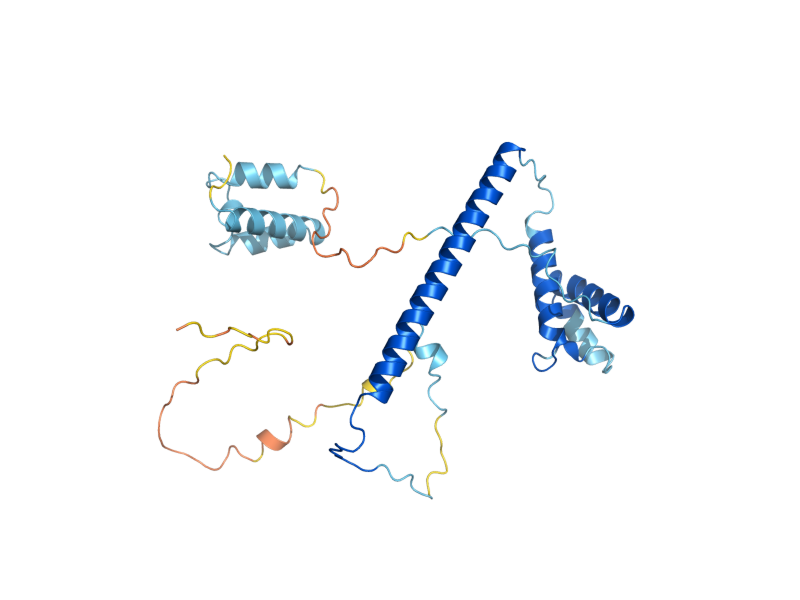 AlphaFold predicted structure of PRP21