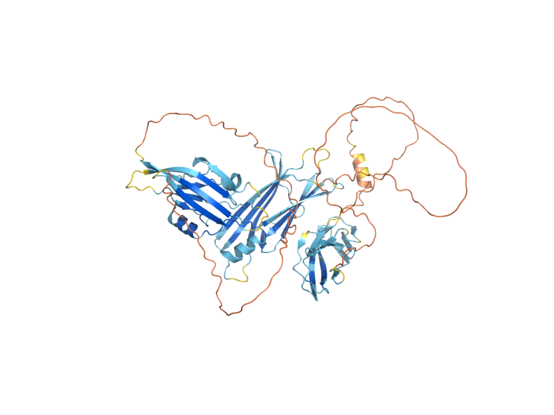 AlphaFold predicted structure of TRS65