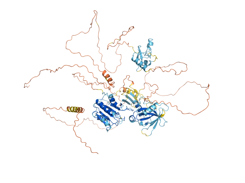 AlphaFold predicted structure of STE5