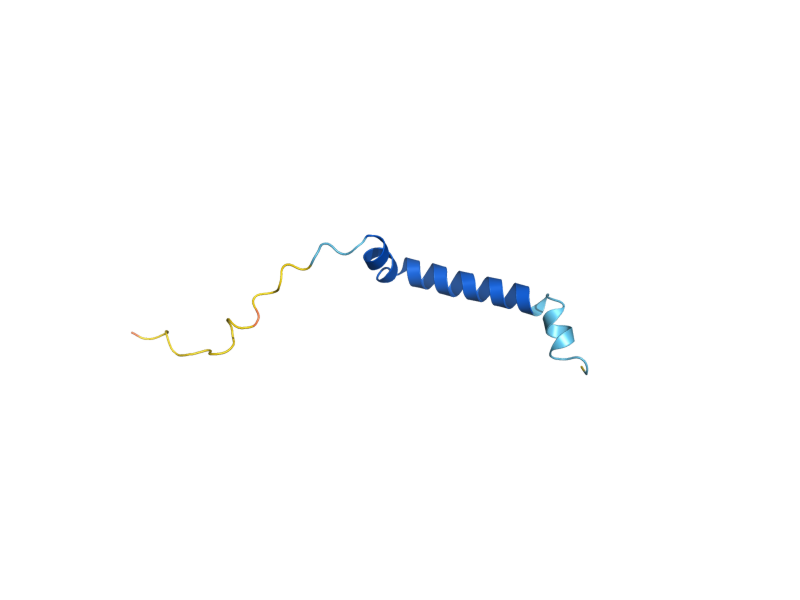 AlphaFold predicted structure of TOM6