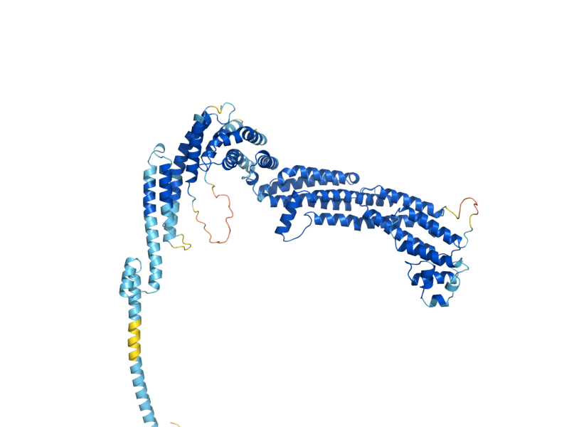 AlphaFold predicted structure of TIP20