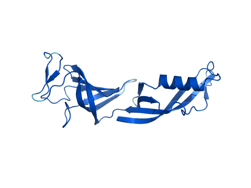 AlphaFold predicted structure of RPB7