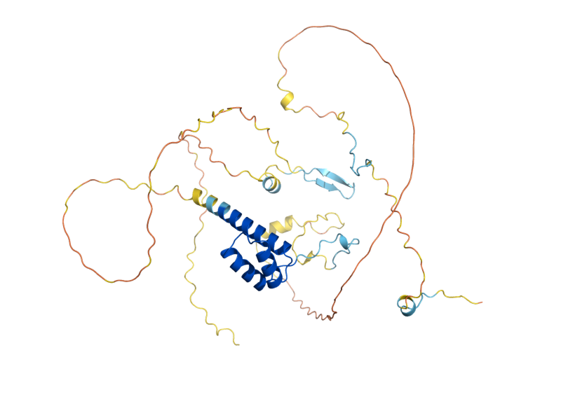 AlphaFold predicted structure of YOX1