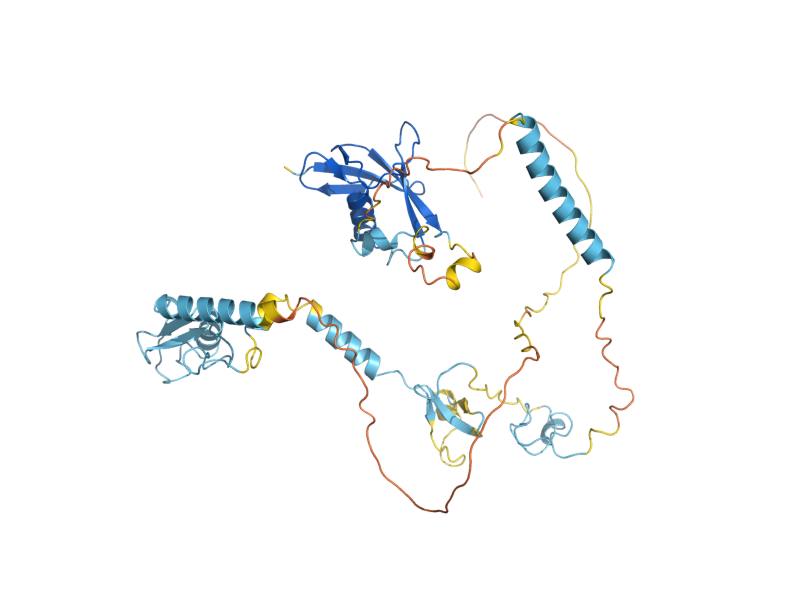 AlphaFold predicted structure of MPE1