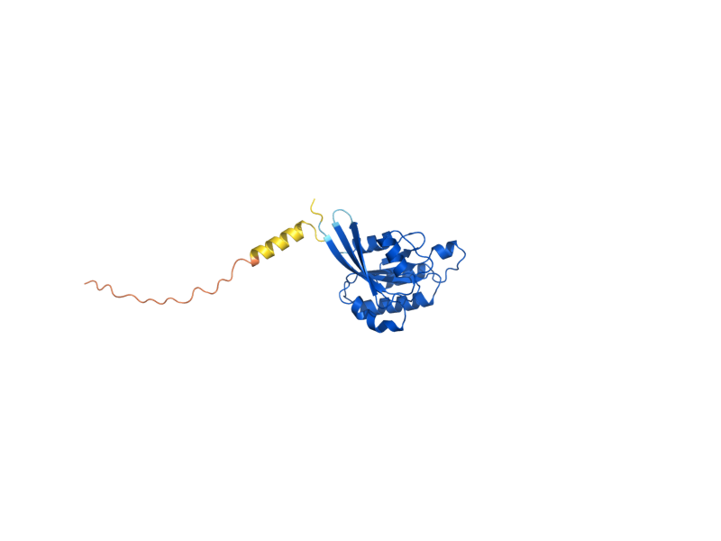 AlphaFold predicted structure of VPS21