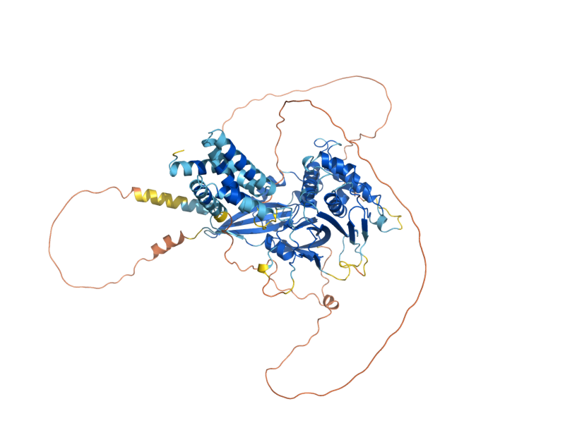 AlphaFold predicted structure of UBP11
