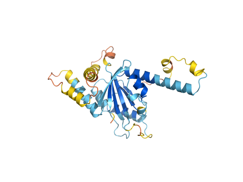 AlphaFold predicted structure of CBT1