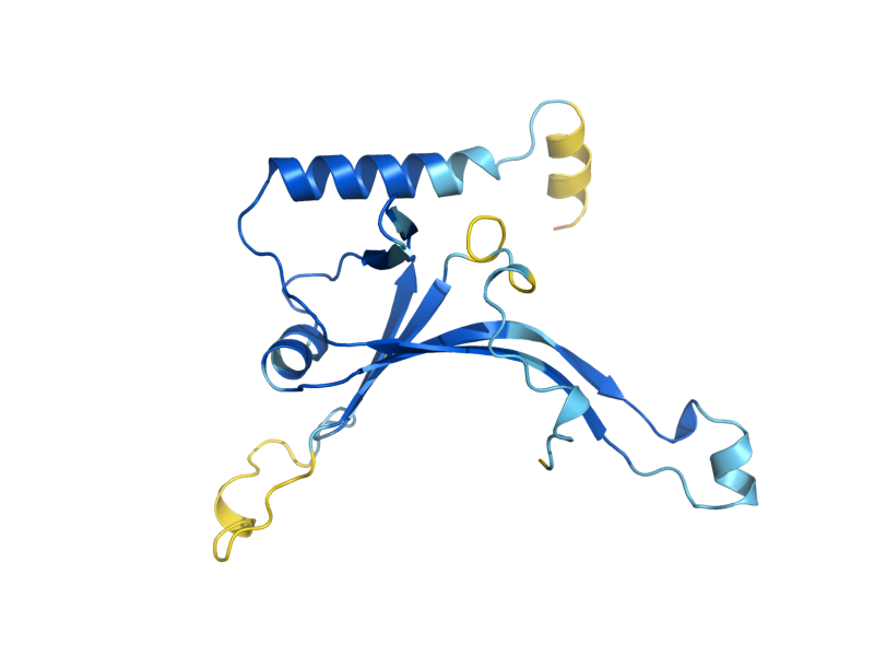 AlphaFold predicted structure of YKL070W