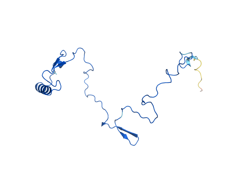 AlphaFold predicted structure of MRPL27