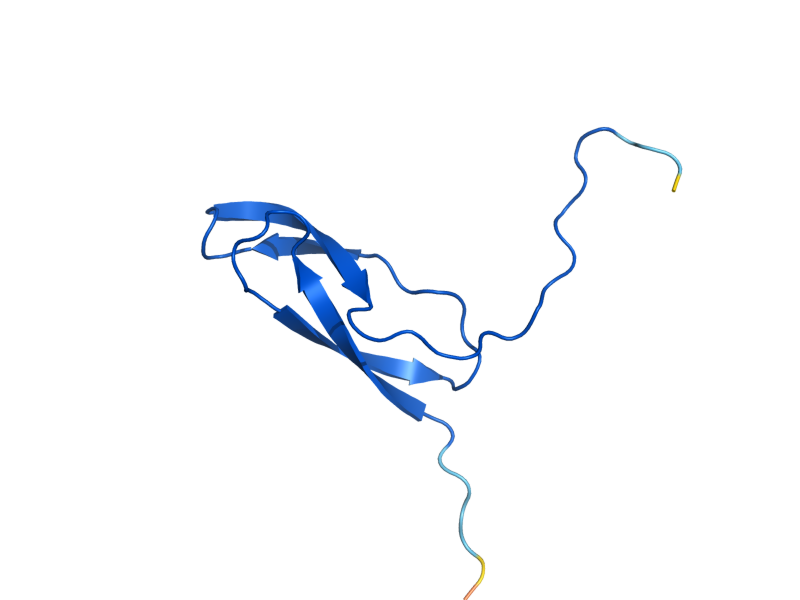 AlphaFold predicted structure of MRPL39