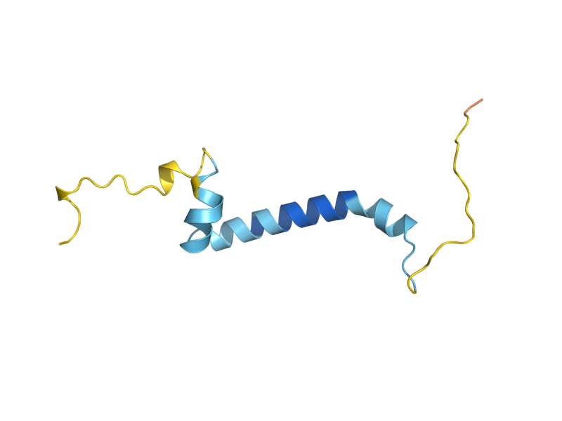 AlphaFold predicted structure of QCR10